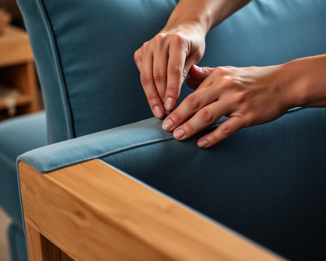 Artisan hand-stitching premium velvet upholstery